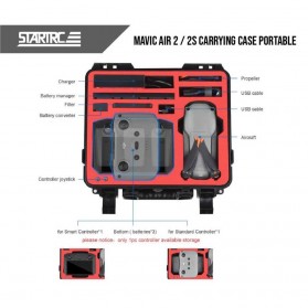 STARTRC Tas Drone Protective Storage Hardcase Waterproof for DJI Mavic Air 2S - ST-1109505 - Black - 2