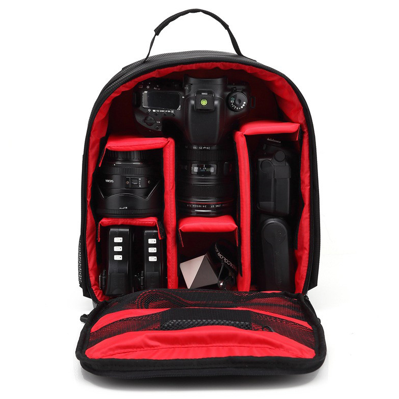 XINQUAN Tas Kamera  DSLR Waterproof Black Red 