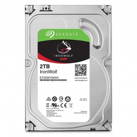 Laptop / Notebook - Seagate IRONWOLF 2TB 5900 RPM 64MB Cache SATA 6 3.5 Inch - ST2000VN004 - Black