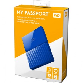 WD My Passport Colorful 3rd Generation USB 3.0 2TB - Blue - 7