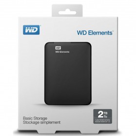 WD Elements Portable Hard Drive USB 3.0 - 2TB - Black - 4