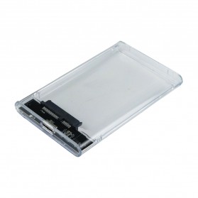 Taffware External HDD SSD Enclosure Transparant 2.5 Inch USB 3.0 - UT-3113 - Transparent