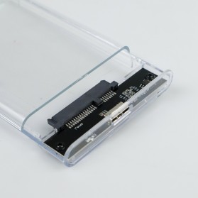 Taffware External HDD SSD Enclosure Transparant 2.5 Inch USB 3.0 - UT-3113 - Transparent - 5