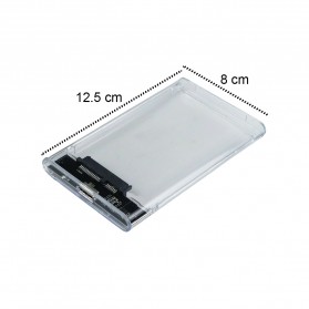 Taffware External HDD SSD Enclosure Transparant 2.5 Inch USB 3.0 - UT-3113 - Transparent - 10