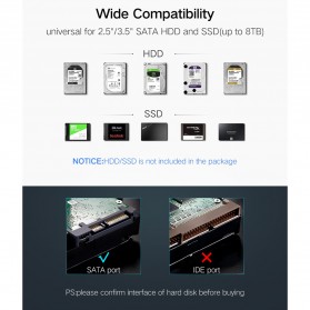 UGREEN HDD Enclosure Case 3.5 Inch USB 3.0 - 50422 - Black - 2