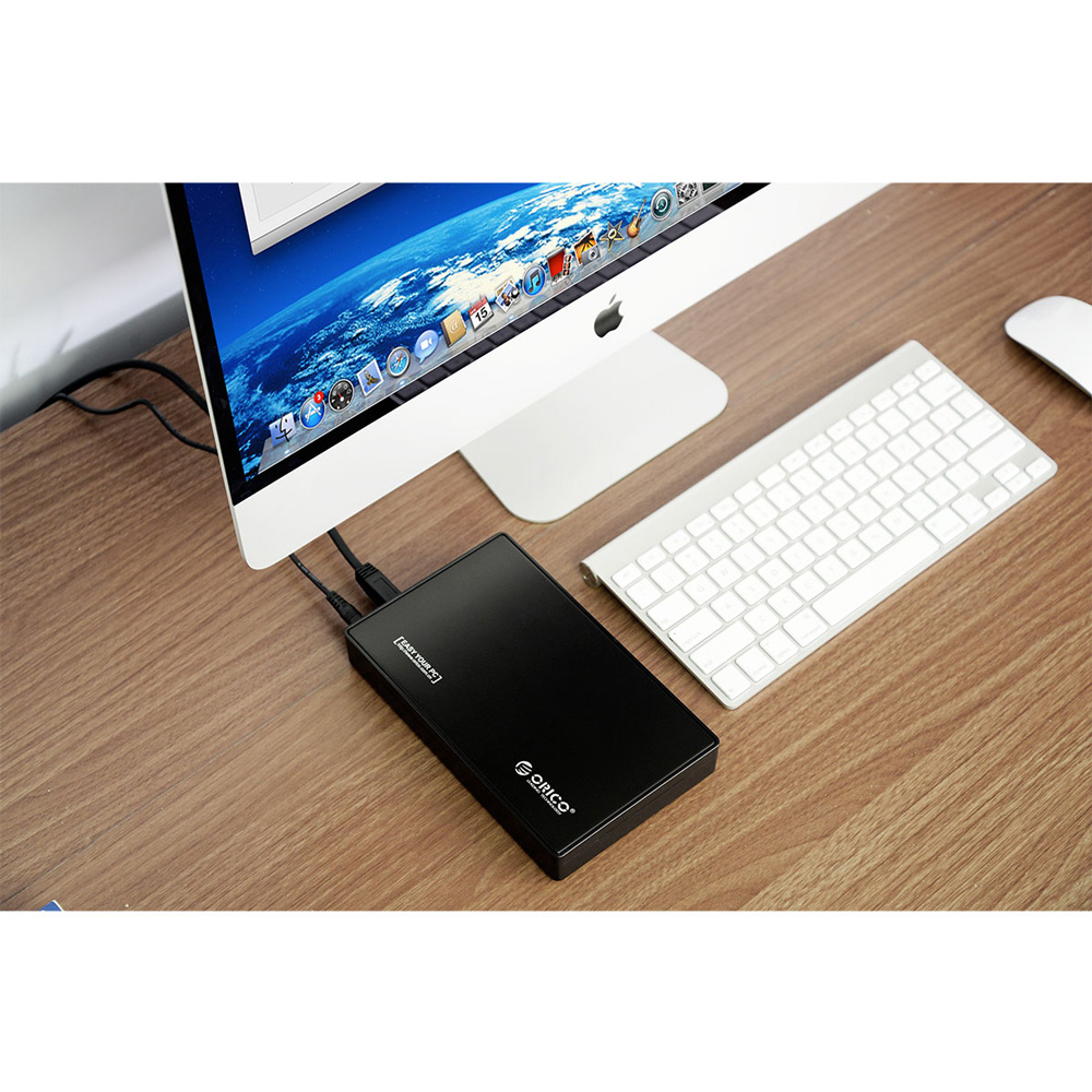 Orico 1-Bay 3.5 SATA HDD Enclosure - 3588US3-V1 - Black - 5 ...