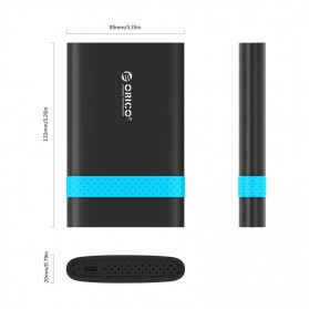 Orico 2.5 Inch External HDD Enclosure USB 3.0 - 2538U3 - Black - 3