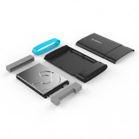 Orico 2.5 Inch External HDD Enclosure USB 3.0 - 2538U3 - Black - 4