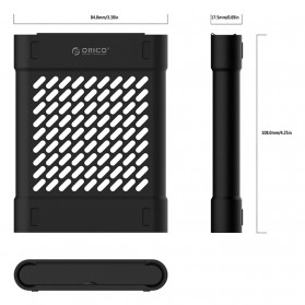Orico 2.5 inch SIlicone Protective Box for SSD and HDD - PHS-25 - Black - 4