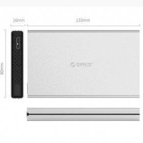 ORICO HDD Enclosure 2.5 Inch USB 3.0 - 2528U3 - Silver - 5