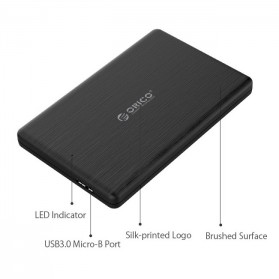 ORICO 2.5 inch USB 3.0 HDD Enclosure - 2578U3 - Black - 4