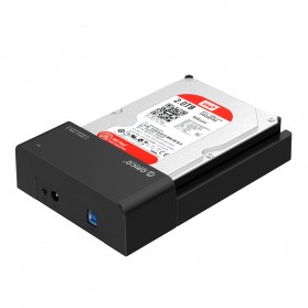 Orico 2.5/3.5 Inch Horizontal Mobile Hard Disk Seat USB 3.0 - 6518US3-V2 - Black - 2