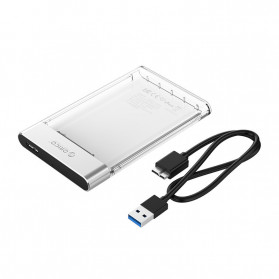 Orico HDD SSD Enclosure 2.5 inch USB 3.0 - 2129U3 - Transparent - 5