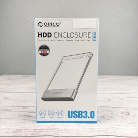 Orico HDD SSD Enclosure 2.5 inch USB 3.0 - 2129U3 - Transparent - 12