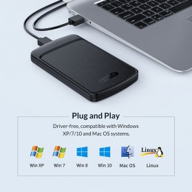 Orico 2.5 Inch External HDD Enclosure USB 3.0 - 2020U3 - Black - 10