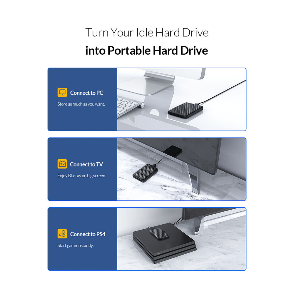 Gambar produk Orico 2.5 Inch External HDD Enclosure USB 3.0 - 2520U3