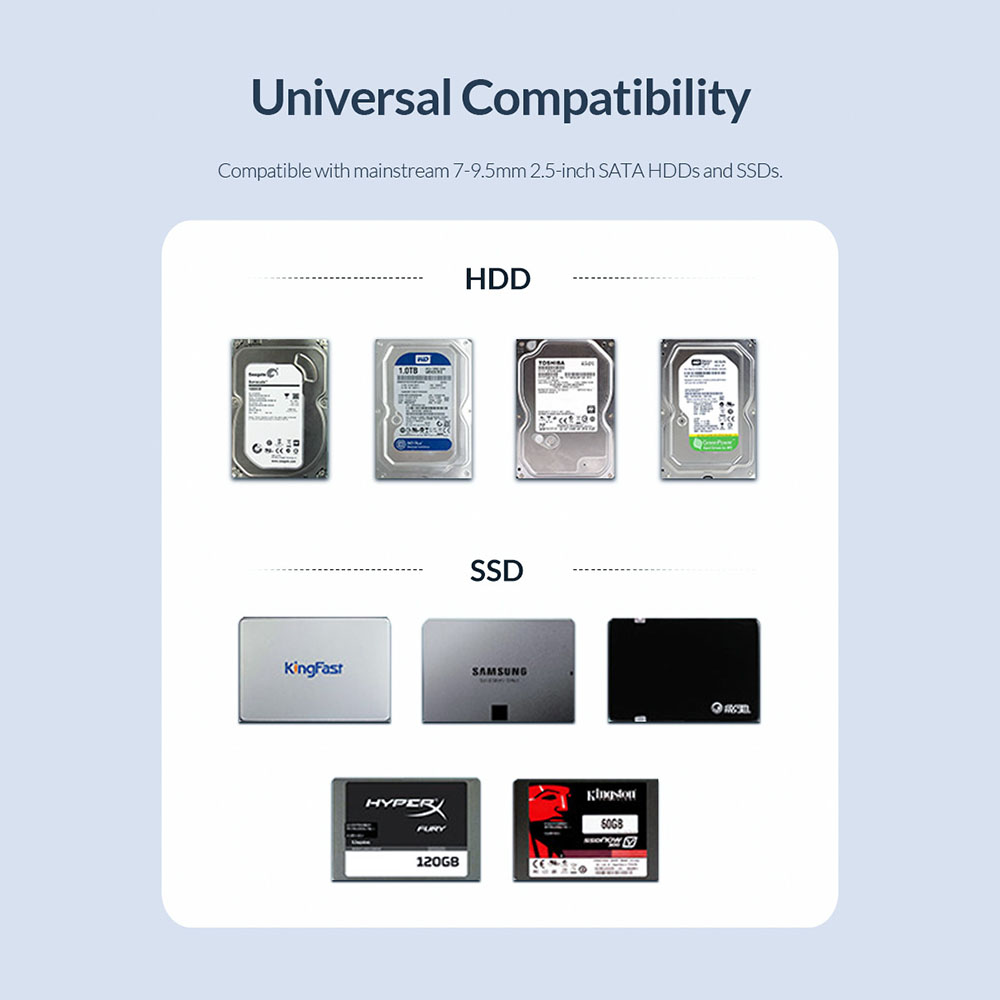 Gambar produk Orico 2.5 Inch External HDD Enclosure USB 3.0 - 2520U3