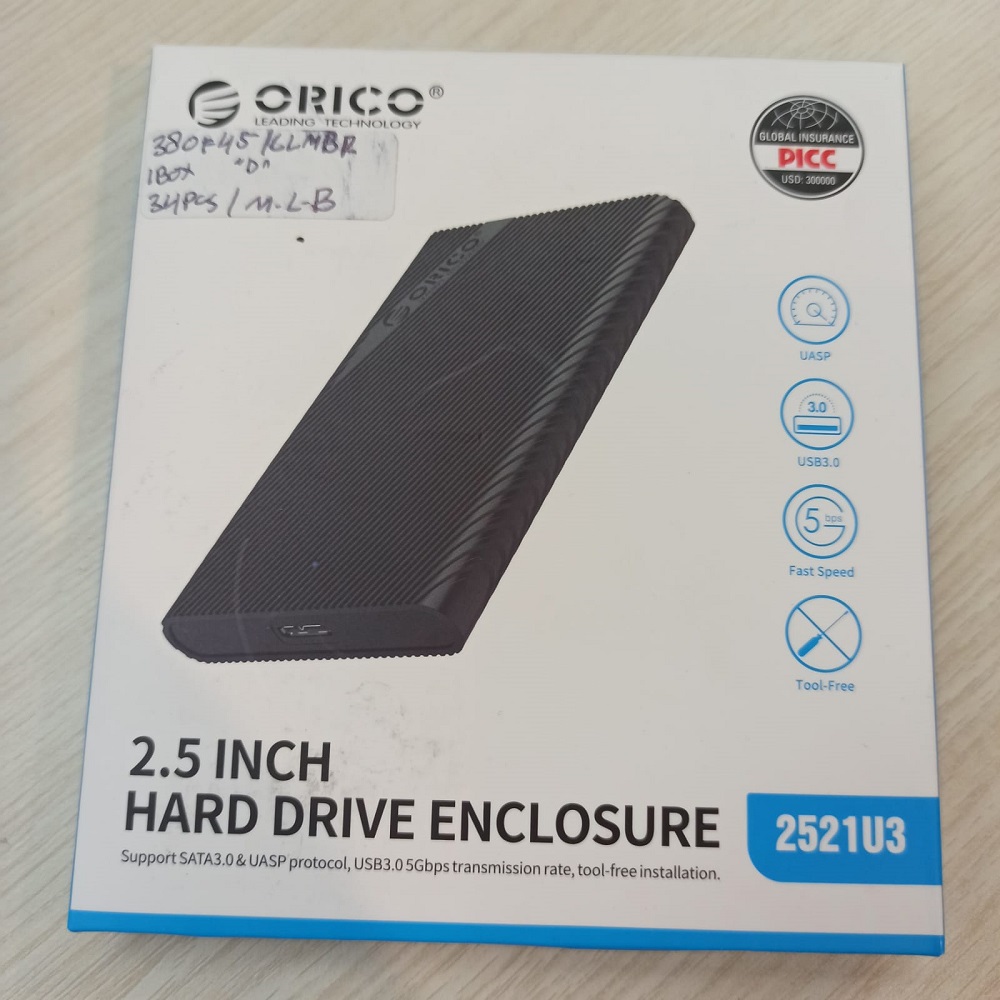 Gambar produk Orico 2.5 Inch External HDD Enclosure USB 3.0 - 2521U3