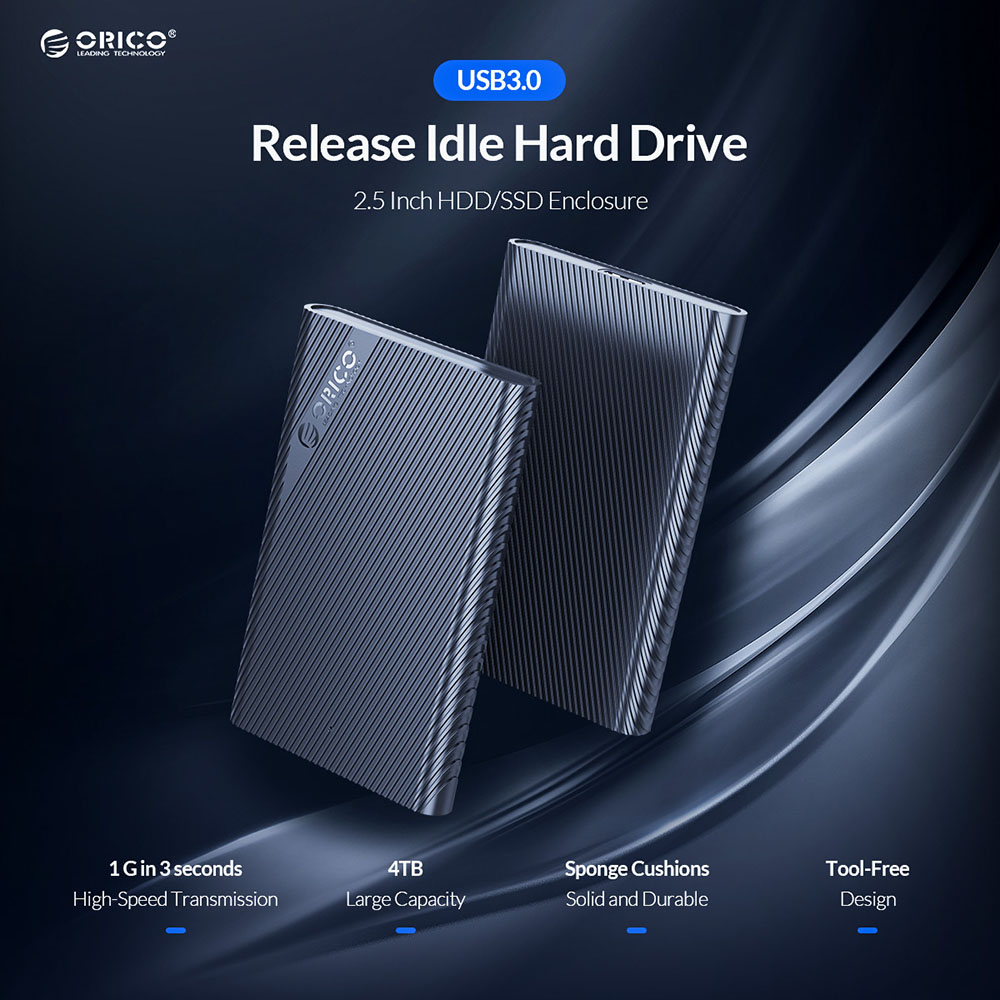 Gambar produk Orico 2.5 Inch External HDD Enclosure USB 3.0 - 2521U3