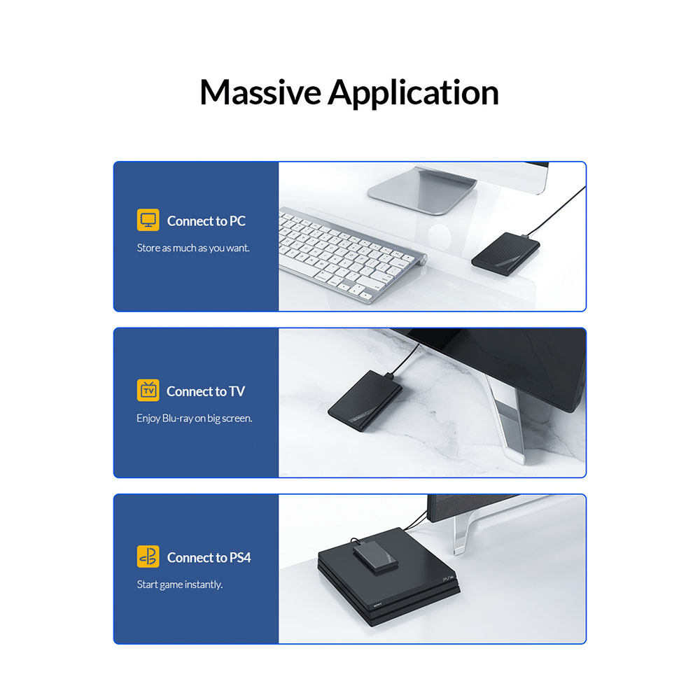 Gambar produk Orico 2.5 Inch External HDD Enclosure USB 3.0 - 2521U3