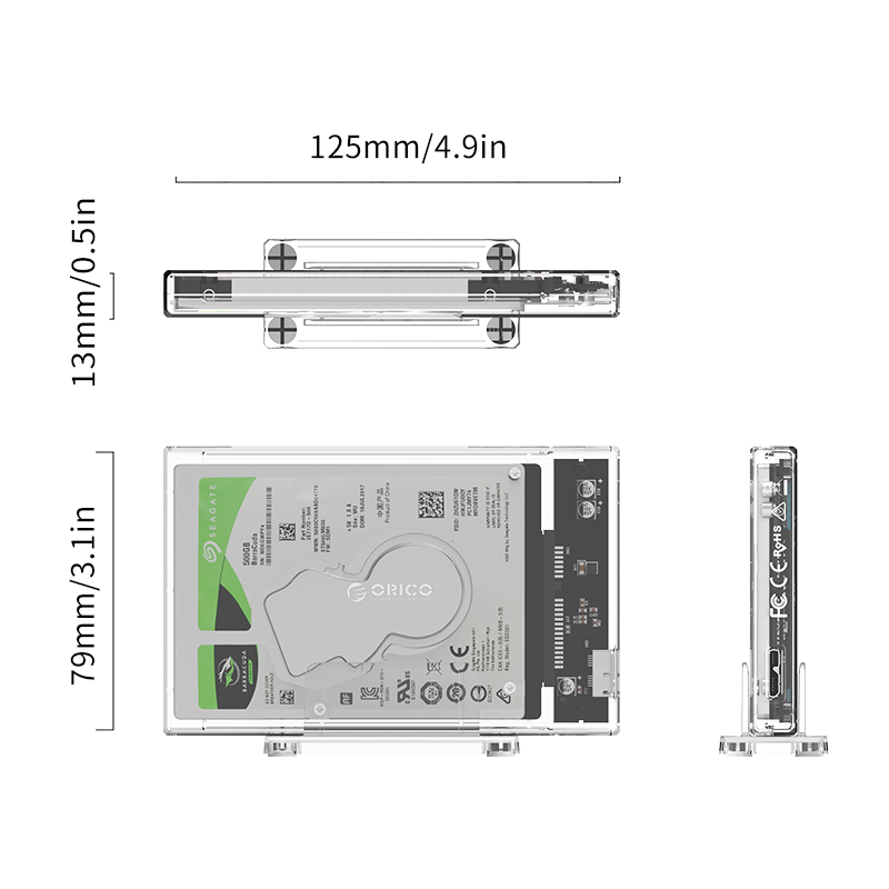 Gambar produk Orico Hard Drive Enclosure 2.5 inch USB 3.0 - 2159U3