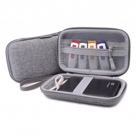 BUBM GHKJOK HDD Case Bag Protection Organizer Multifunction - GH1366 - Gray