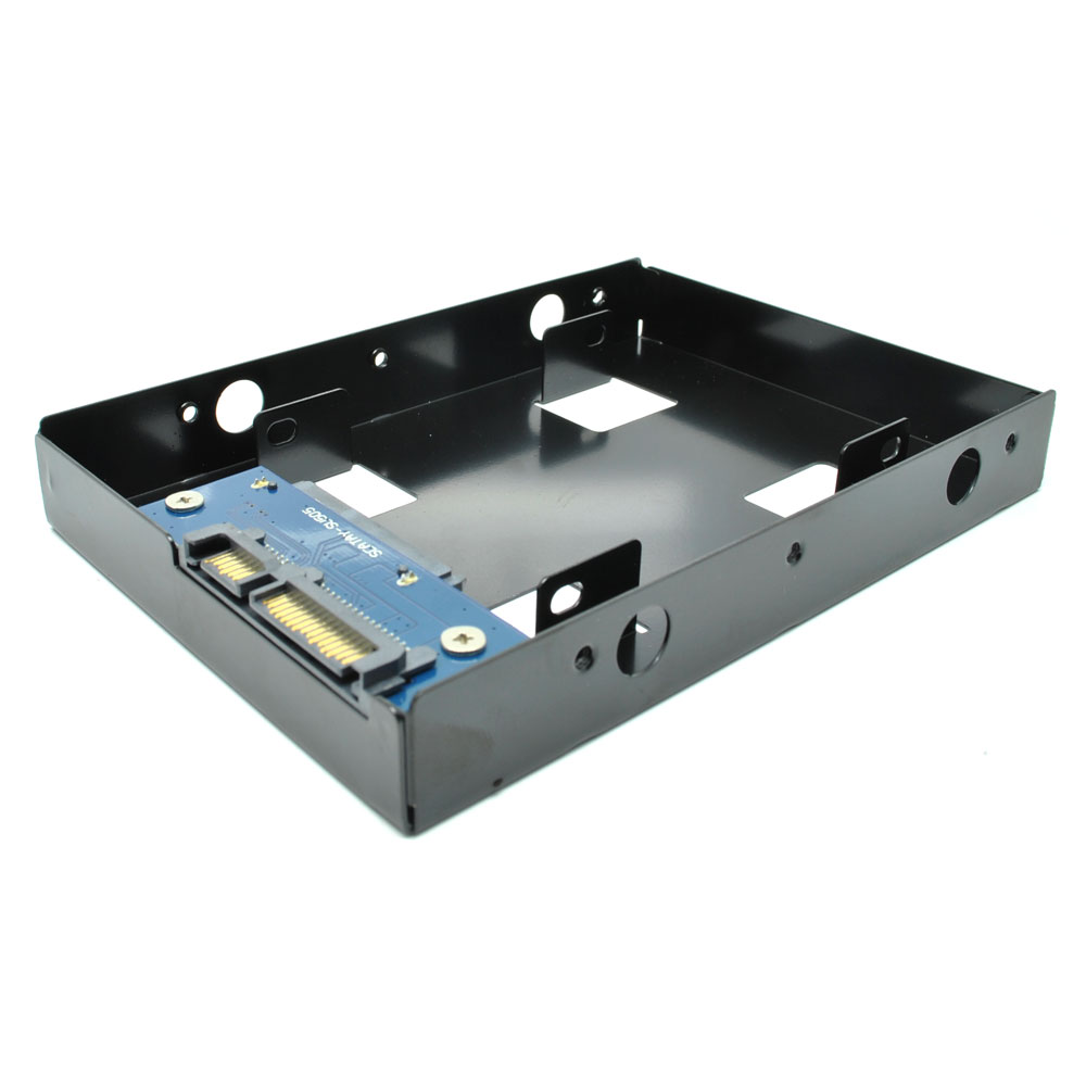 Promo Internal HDD SSD 2.5 Inch to 3.5 Inch Enclosure Black Diskon