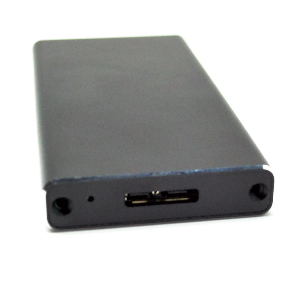 Mini mSATA SSD Enclosure USB 3.0 - Black - JakartaNotebook.com