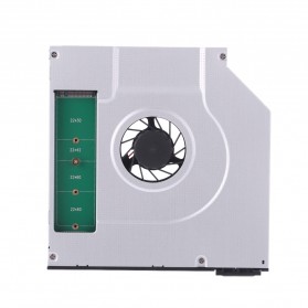 Caddy NGFF M.2 SSD Laptop Universal 9.5mm dengan Kipas Pendingin - White - 3