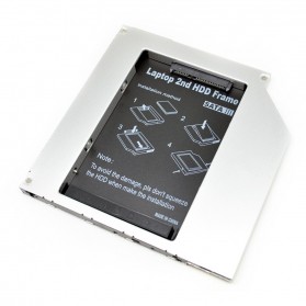 Gambar produk CHIPAL 2nd Hard Disk Drive Caddy Laptop 9.5mm SATA to SATA - MKT122-DB