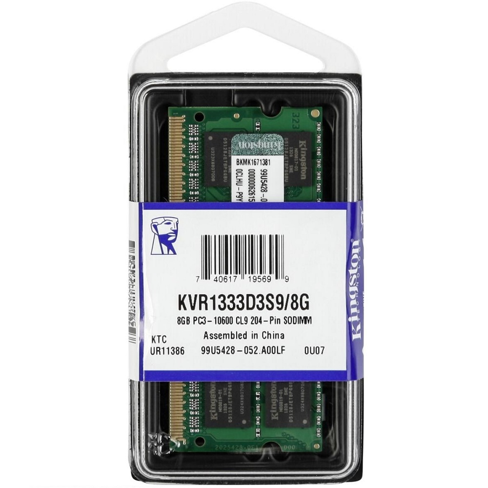 Kingston SODIMM DDR3 - 8GB KVR1333D3S9/8GB - JakartaNotebook.com