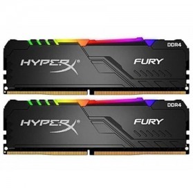 KINGSTON HyperX FURY RGB RAM DIMM 2x8GB 16GB DDR4 2666MHz CL16 - HX426C16FB3AK2/16 - Black - 1