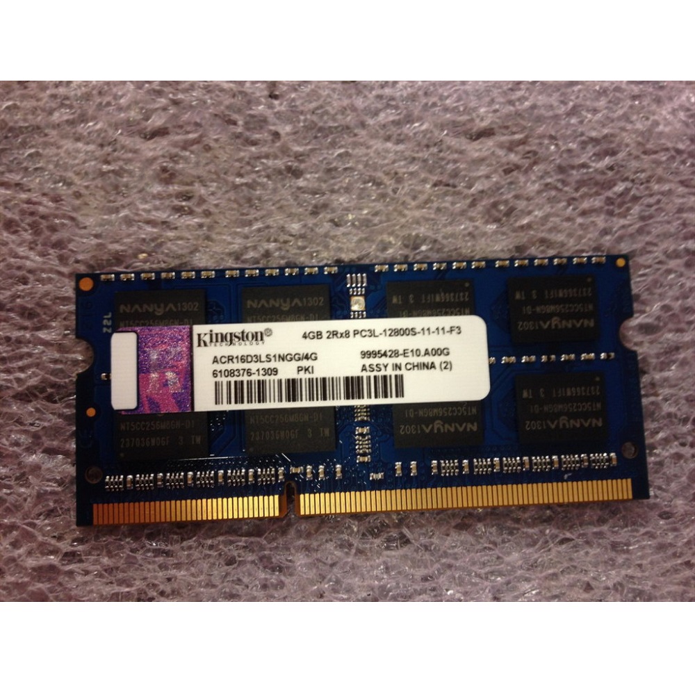 KINGSTON SODIMM 4GB 2Rx8 DDR3 PC3L-12800S - ACR16D3LS1NGG/4G (BULK ...