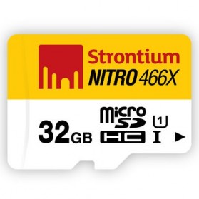 Strontium Nitro 466X MicroSDHC UHS1 70MB/s Class 10 32GB - SRN32GTFU1R - 1