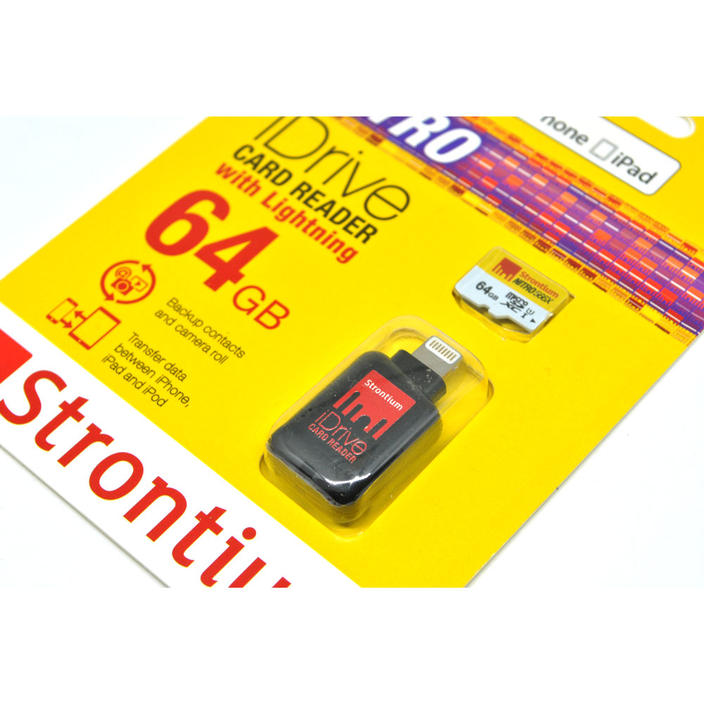 ... 1 Strontium Nitro iDrive Card Reader Lightning with Nitro 466X 64GB SRN64GTFU1D
