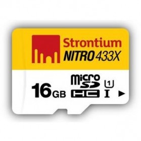 Strontium Nitro 433X MicroSDHC UHS-1 65MB/s Class 10 16GB with OTG Card Reader - SRN16GTFU1T - 2