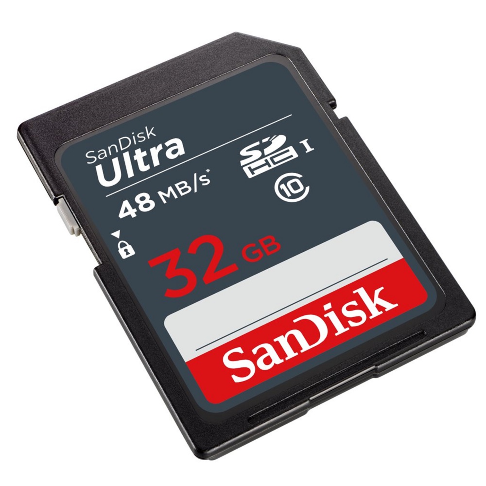 SanDisk Ultra SDHC Card UHS-I Class 10 (48MB/s) 32GB - SDSDUNB-032G ...