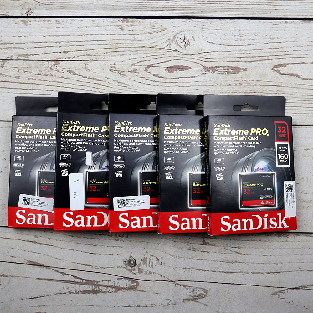 SanDisk Extreme PRO Compact Flash Card (160MB/s) 32GB - SDCFXPS-032G-X46 -  Black - JakartaNotebook.com