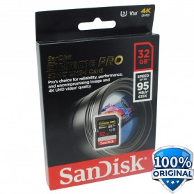 SanDisk Extreme Pro SDHC Card UHS-I U3 Class 10 4K (95MB/s) 32GB - SDSDXXG-032G-GN4IN - 1