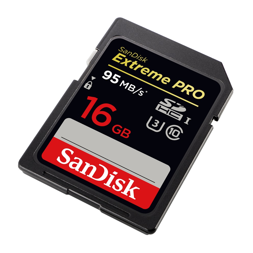 SanDisk Extreme Pro SDHC Card UHSI Class 10 (95MB/s) 16GB SDSDXPA