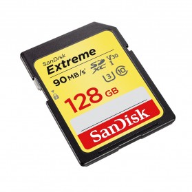 SanDisk Extreme SDXC Card UHS-I V30 U3 Class 10 (90MB/s) 128GB - SDSDXVF-128G - 3