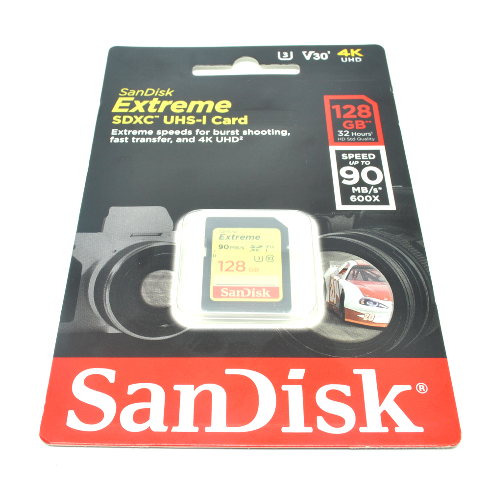 Карта памяти sandisk sdxc 128gb extreme pro uhs i v30 u3