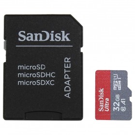 SanDisk Ultra microSDHC Card UHS-I Class 10 A1 (98MB/s) 32GB with SD Card Adapter - SDSQUAR-032G - 2