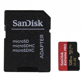 Sandisk MicroSDXC Extreme Pro A2 V30 UHS-1 (170MB/s) 128GB - SDSQXCY-128G-GN6MA - Black - 2