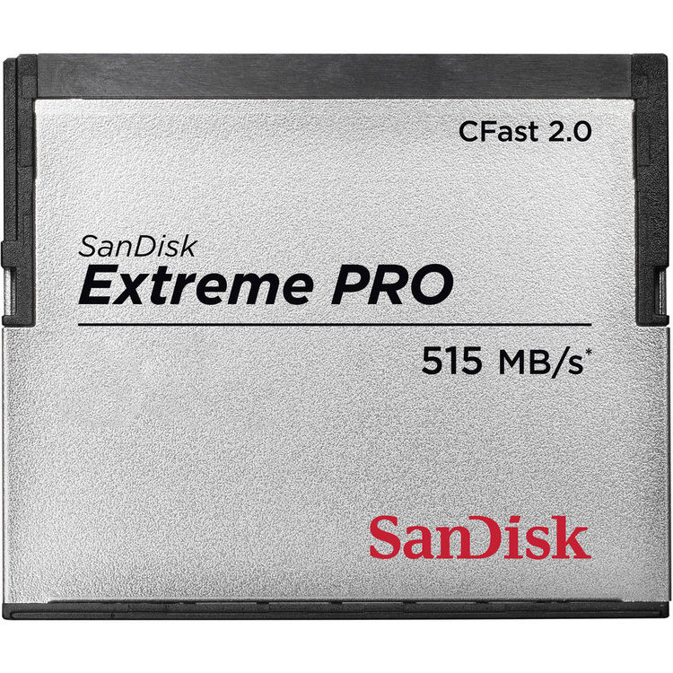 SanDisk Extreme Pro CFast 2.0 Compact Flash Card (515MB/s) 256GB