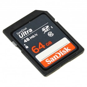 SanDisk Ultra SDXC Card UHS-I Class 10 (48MB/s) 64GB - SDSDUNB-064G-GN3IN - Black - 2