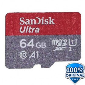 SanDisk Ultra microSDXC Card UHS-I Class 10 A1 (100MB/s) 64GB - SDSQUAR-064G (BULK PACKING)