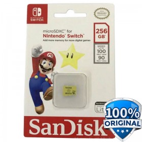 Sandisk MicroSDXC Nintendo Switch UHS-1 (100MB/s) 256GB - SDSQXAO-256G-GNCZN - Yellow