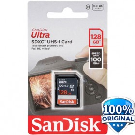 SanDisk Ultra SDXC UHS-I Class 10 SD Card (100mb/s) 128GB - SDSDUNR-128G-GN3IN