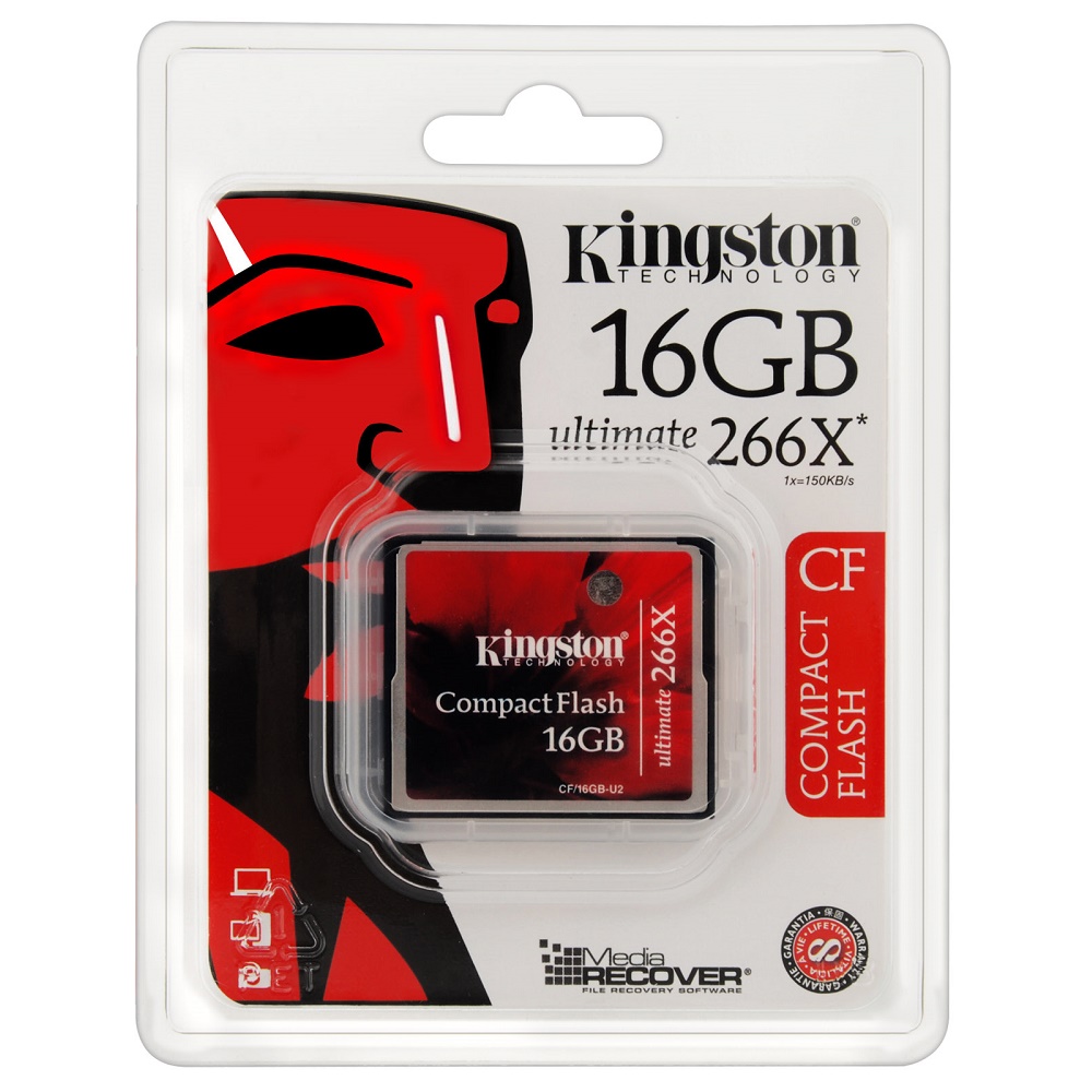 Kingston Compact Flash Memory Card Ultimate 266x (45MB/s) 16GB CF